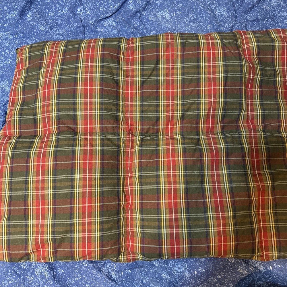 Ralph Lauren Home Queen Plaid Comforter Embroidered EST 1967 Cotton Red Green - Picture 8 of 16